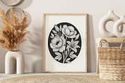 Linocut Flowers | Poster Builder, an Object Graphic by KetteCreate (Thumbnail 10 of 12)