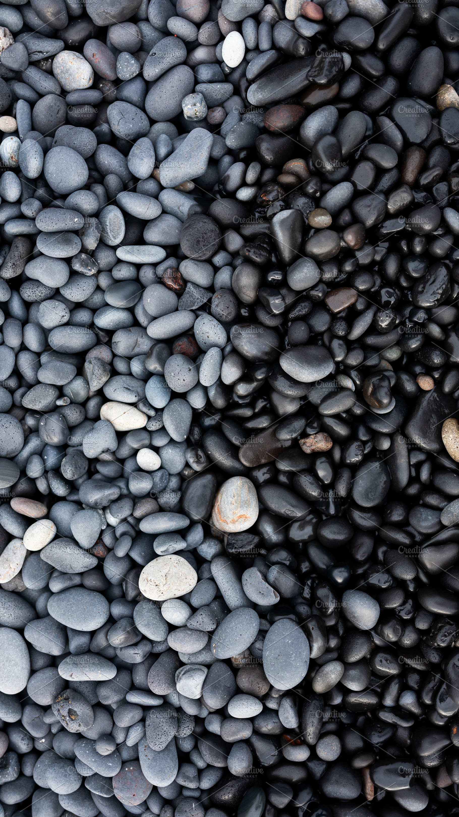 Gray pebbles as a background, a Nature Photo by Landscape and travel