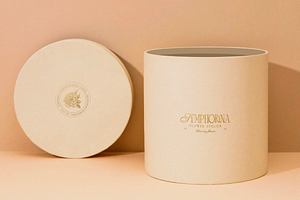 Minimalist Aesthetic Flower Box PSD, a Packaging Mockup by GALPRENEUR