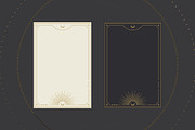 Vector Tarot Card Frame Templates, a Decorative Illustration by PsychocheArt (Thumbnail 2 of 9)