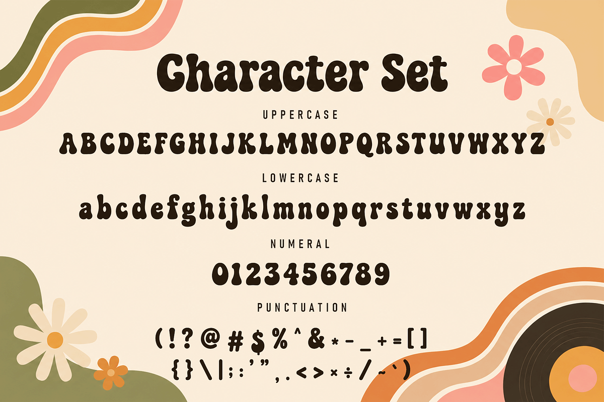 Groovista - Retro Groovy Font, a Handwritten Font by overlaytemplates (Photo 4 of 5)