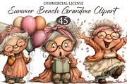 Whimsical Birthday Grandma Clipart, a Seasonal Illustration by designcity5 (Thumbnail 1 of 5)