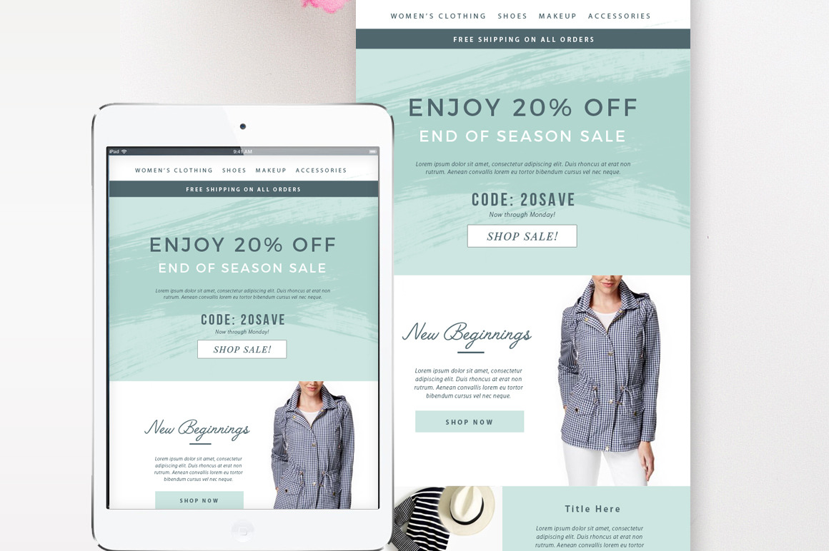 Sales Fashion Email Template, an Email Template by By Stephanie Design