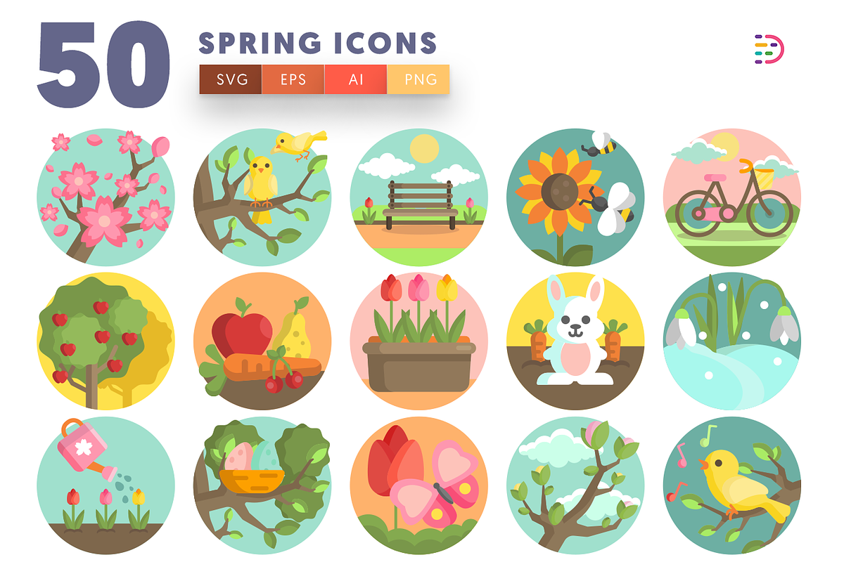 Spring Icons | Download SVG, PNG, EPS Icons