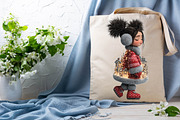 Whimsical Christmas Girl Clipart Bun, a Healthcare Illustration by SVGArt (Thumbnail 5 of 9)
