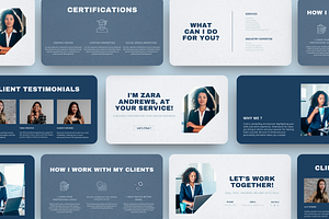 VA Portfolio Website Template Canva