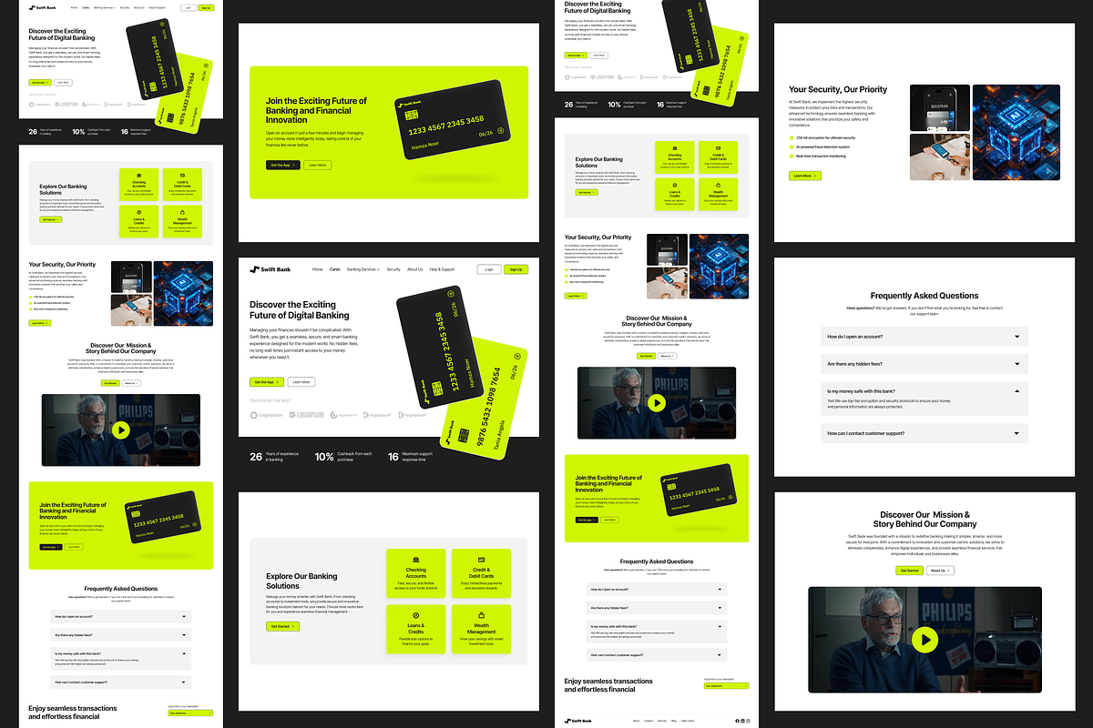 Modern Fintech Bank Landing Page, a Landing Page Template by Dirtytemp Studio (Photo 6 of 6)