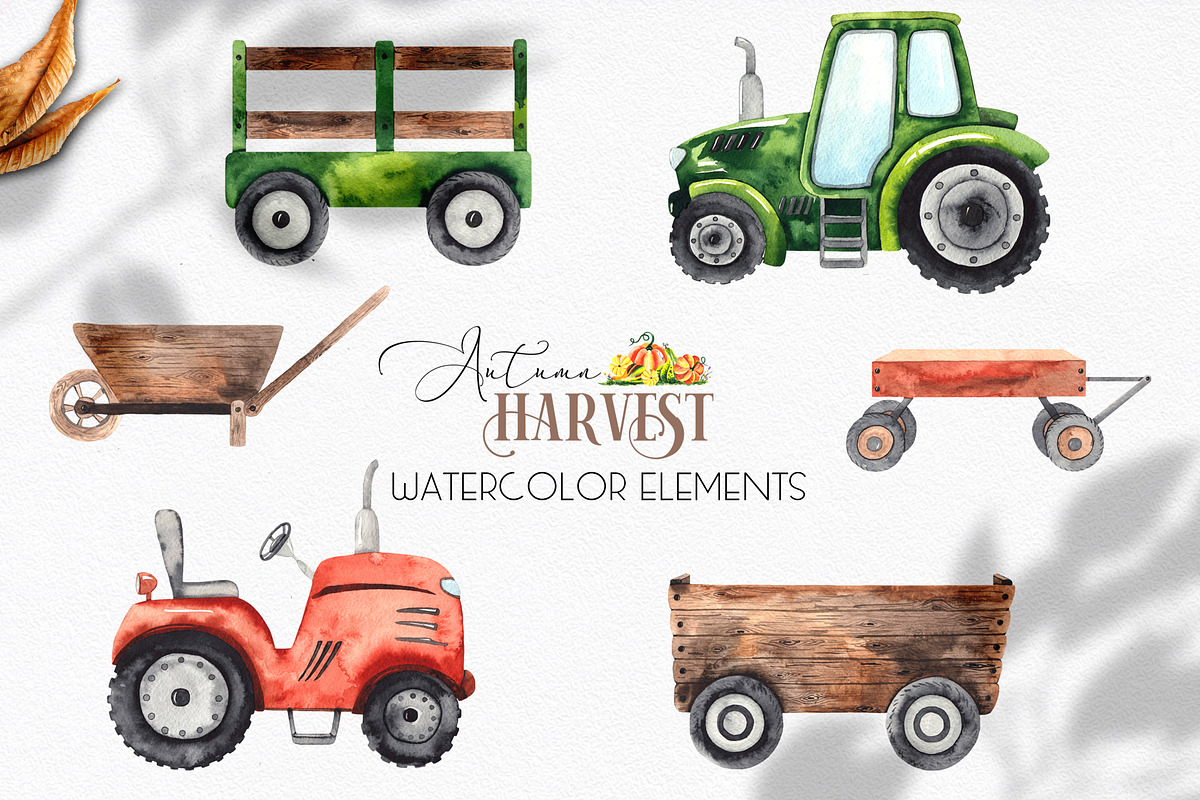 Watercolor Autumn Harvest, an Object Graphic by Ana-Sakuta (Photo 14 of 17)