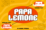 PAPA LEMONE - Playful Font, a Sans Serif Font by Viswal Studio (Thumbnail 3 of 8)