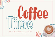 Coffee Time, a Handwritten Font by AnningArts (Thumbnail 1 of 10)