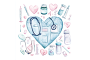 Prompt Pink Medical Clipart, an Animal Illustration by Creative design (Thumbnail 3 of 7)