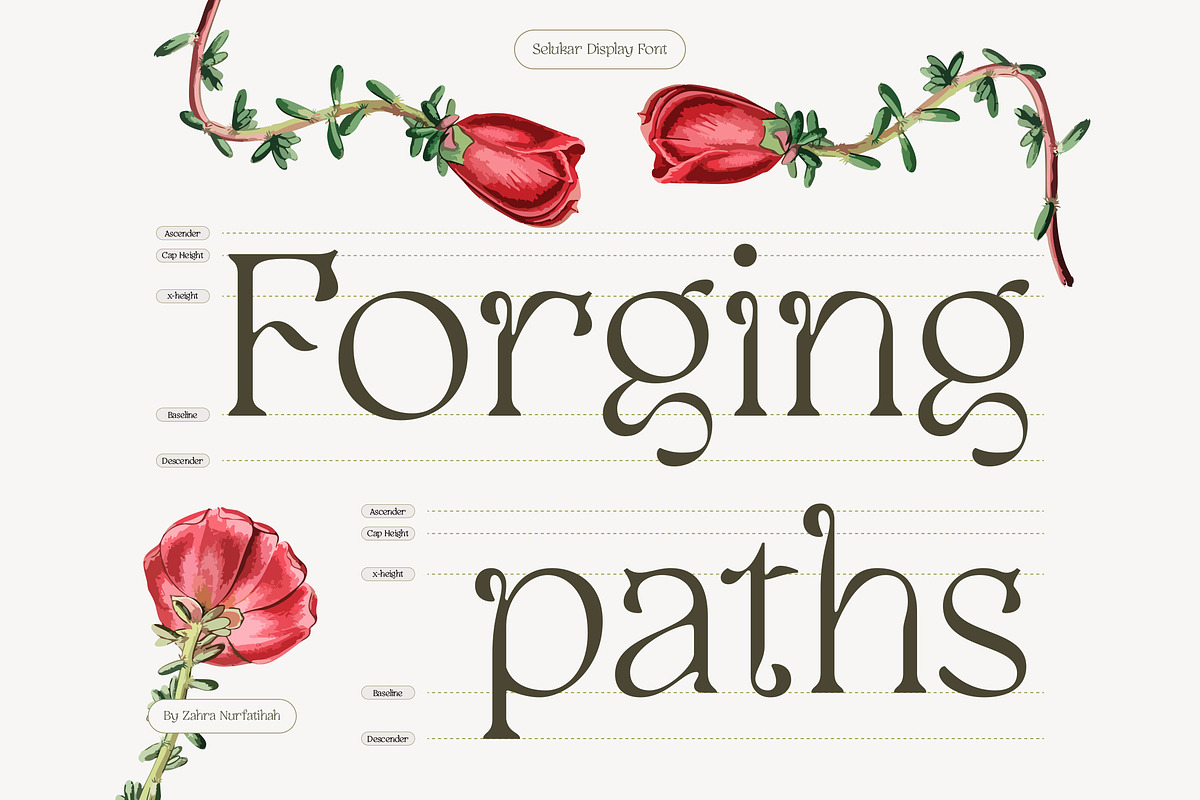 Selukar - Vintage Display Serif Font, a Serif Font by Artflorara (Photo 7 of 15)