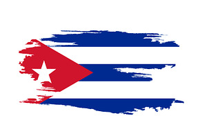 Flag Cuba., an Illustration by Tanysl