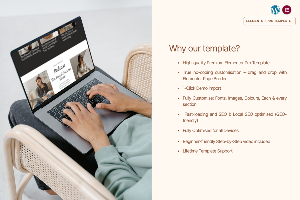 Social media coach website Template, a WordPress Template by Web Template Market (Photo 3 of 9)