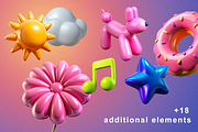 Inflatable alphabet, a Decorative Illustration by Chaka_32 (Thumbnail 5 of 5)