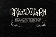 Dreadglyph – Metal Horror Typeface, a Serif Font by Inviline.co (Thumbnail 2 of 17)