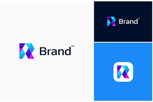 Letter R Geometric Modern Logo, a Branding & Logo Template by ika trisiana