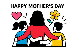 Family celebration for Mother's Day, an Object Illustration by ZinetroN