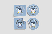 Realistic Sticker Mockup PSD, an Advertising Mockup by Indah (Thumbnail 2 of 6)