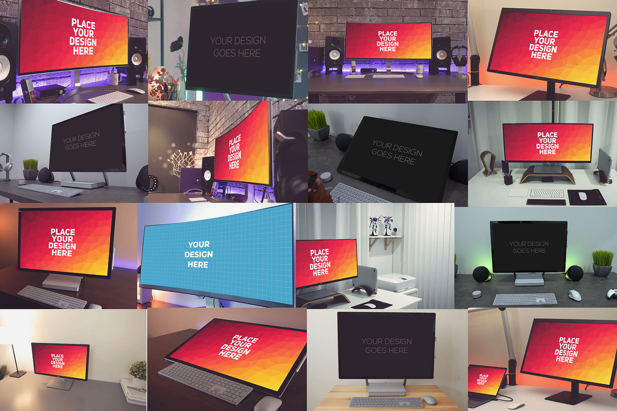 100 PSD Monitor Mockup, a Mockup by Laura (Photo 10 of 13)