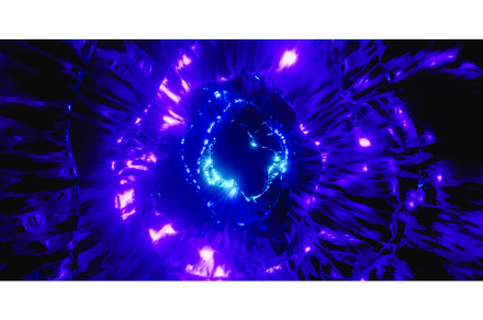 3D render of 4K UHD neon light with, a Photo by Daniel Megias