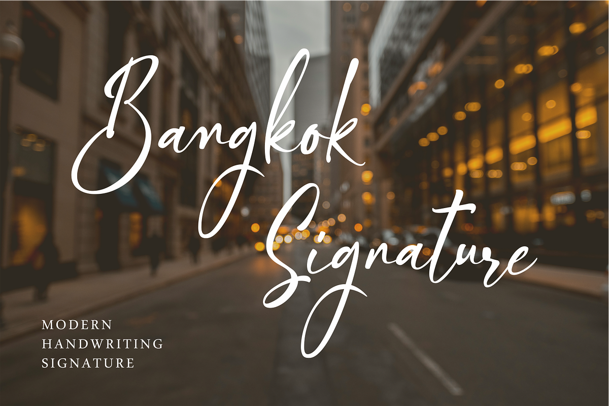 Bangkok Story | Handwritten Font, a Handwritten Font by ManType (Photo 2 of 10)