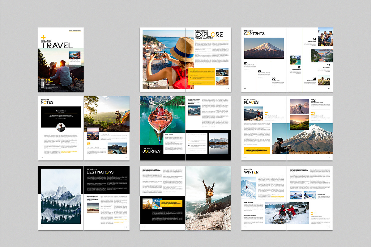 Travel Magazine Template, a Magazine Template by NorthPeak (Photo 11 of 12)