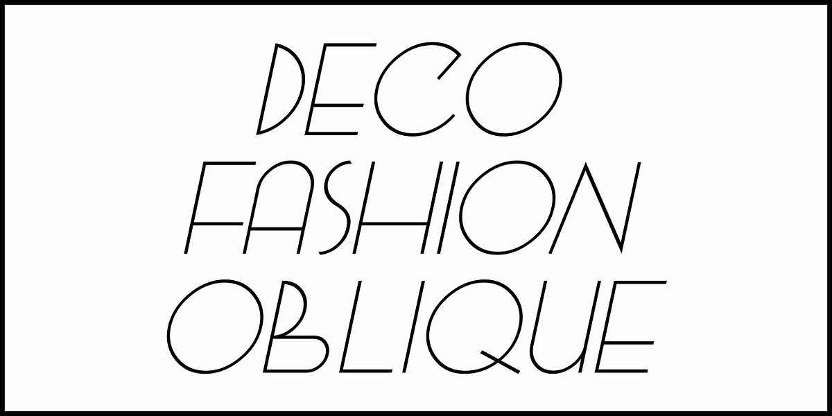 Deco Fashion, a Font by Jeff Levine Fonts (Photo 4 of 5)