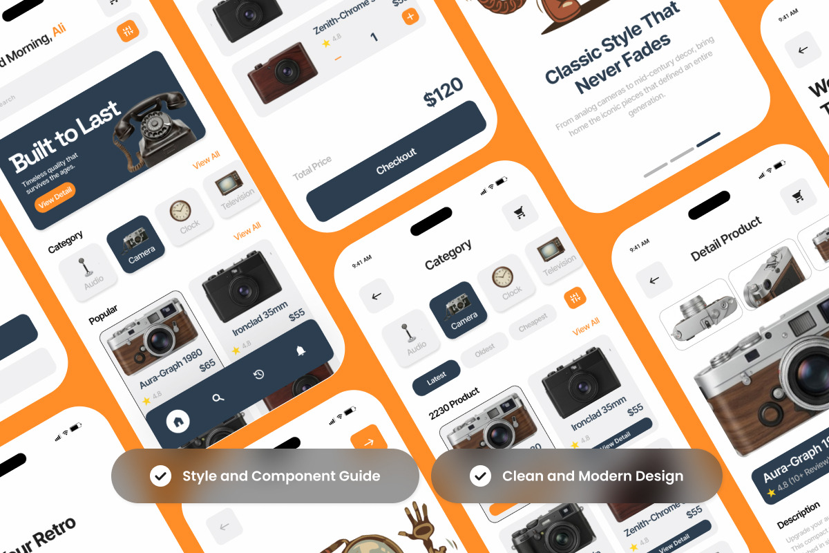 Analogue - E-commerce Retro Tech App, an App Template by productype1 (Photo 5 of 5)