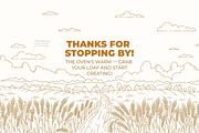 Bakery & Wheat Fields, a Food Illustration by Ilia Design (Thumbnail 12 of 12)