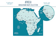 Africa Maps Collection, an Education Illustration by Illustrationsforteachers (Thumbnail 6 of 8)