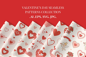 Valentine Hearts Seamless Pattern