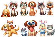 Quirky Dog and Cat Clipart, an Icon by Designworld (Thumbnail 6 of 6)