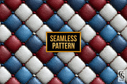 Red Blue and White Leather Papers, a Pattern Graphic by Creative Store (Thumbnail 4 of 5)