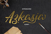 Azkasia Script, a Script Font by SemutHitam Creative (Thumbnail 1 of 12)