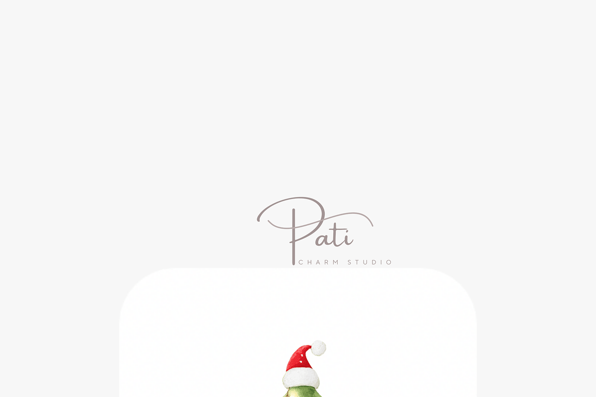 Funny Christmas Tree Clipart Set, a Decorative Illustration by Pati Charm Studio (Photo 6 of 8)
