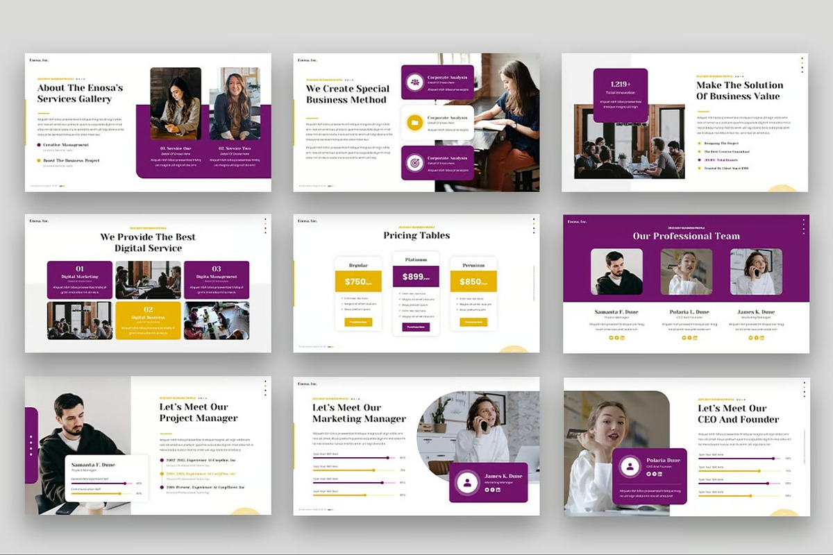 Enosa - Business Google Slides, a Presentation Template by Fit-tee (Photo 6 of 6)