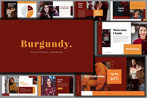 Bungundy Fashion - Powerpoint