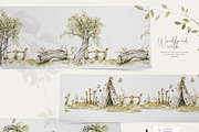 Woodland baby animals Field flowers, an Animal Illustration by 60secondsArt (Thumbnail 13 of 16)