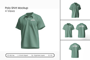 Realistic Polo Shirt Mockup, a Shirt Mockup by seramoe