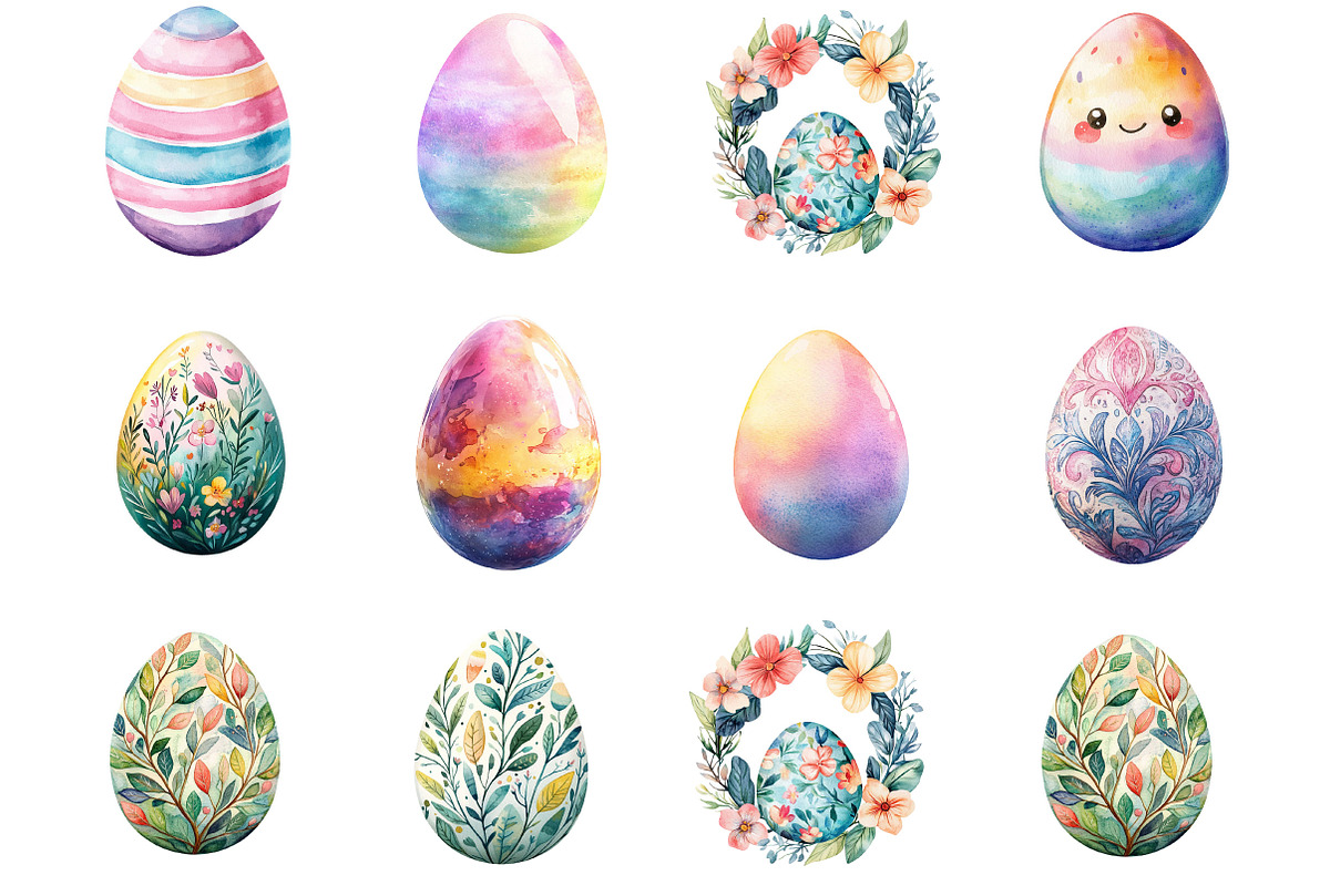 Easter Egg Clipart, an Illustration by Designking (Photo 5 of 5)