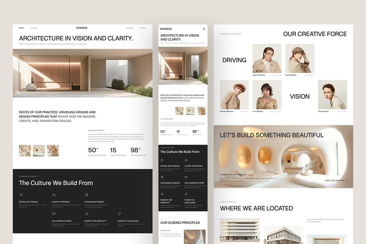 Architecture Firm Website UI Figma, an UI Kit Template by peterdraw (Photo 2 of 7)