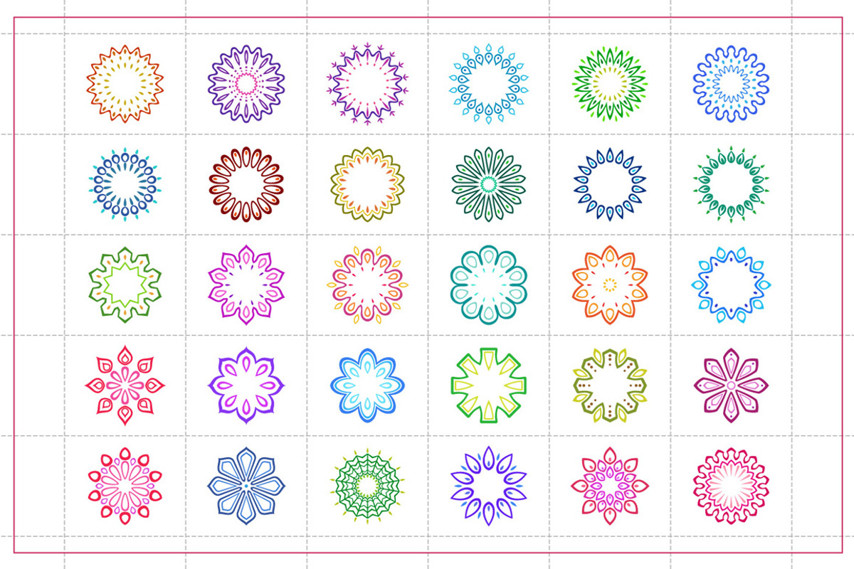 Colorful Mandala, a Decorative Illustration by 611 Studio (Photo 4 of 4)