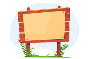 Wooden bulletin board with clear, an Object Illustration by Vectorbuum
