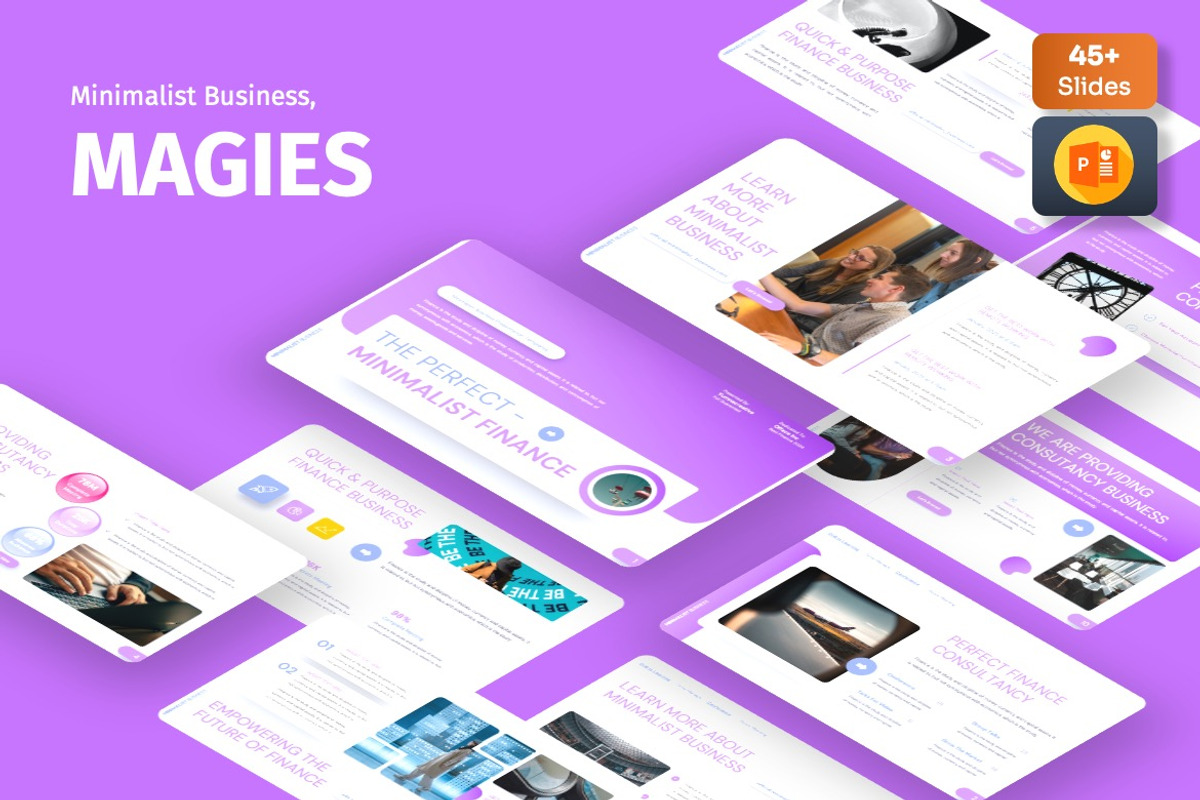 Magies - Minimalist Powerpoint, a Presentation Template by Dhabee (Photo 1 of 7)