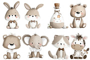 Watercolor Baby Shower Clipart, an Illustration by Designworld (Thumbnail 5 of 6)