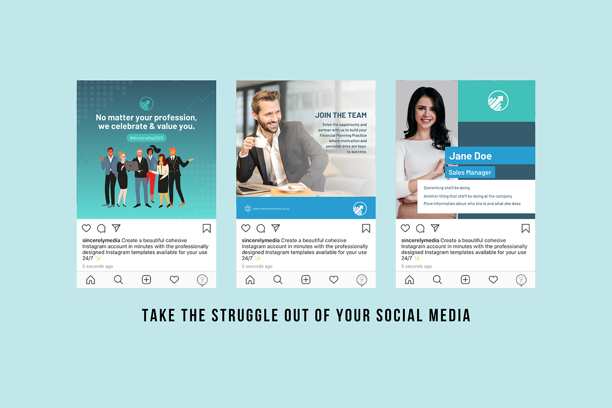 12 Finance Social Media Templates, a Social Media Template by Sincerely Media (Photo 3 of 9)