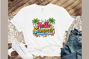 Retro Hello Summer PNG, an Illustration by Sublimation Artist (Thumbnail 4 of 6)