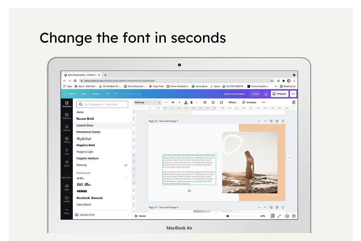Boho Webinar, Course, Presentation, a Presentation Template by Cultive Creative (Photo 6 of 13)