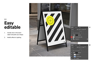 Sandwich Board Mockup